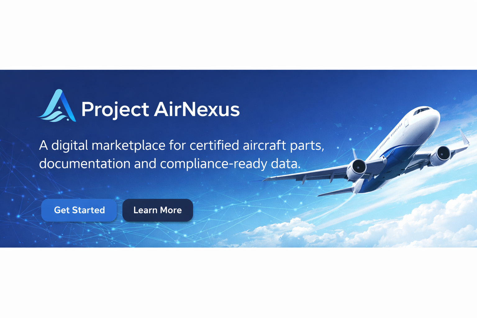 Project AirNexus website banner